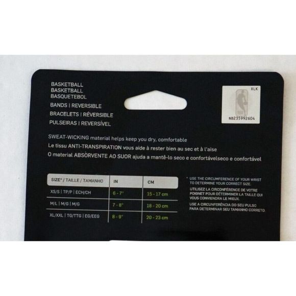 Nike Unisex Sz XS/S 6"-7" Oklahoma City Thunder Reversible Baller Band Bracelets - Picture 3 of 3